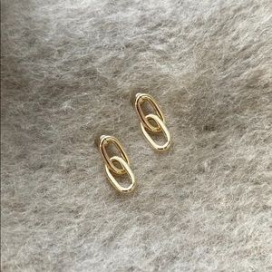 OAK + FORT gold chain earrings